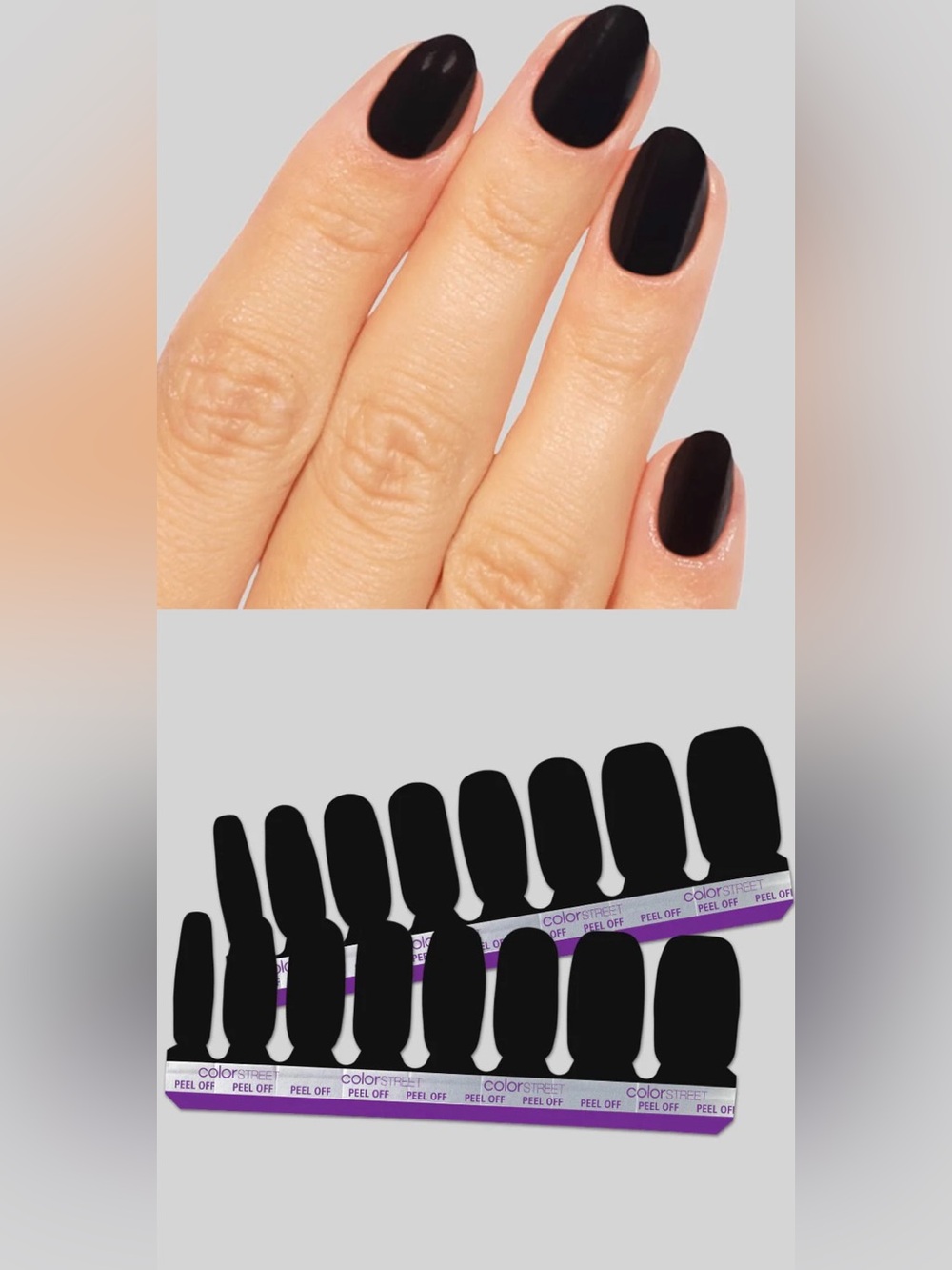Color Street 100% Nail Polish Strips (Midnight in Manhattan) New/Sealed - Picture 3 of 3